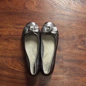 Metallic colored flats